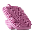 2-in-1 Silicone Brush Square Face  Beard Exfoliator for Men Travel-Friendly Deep Pore Cleanser for Grooming Kits