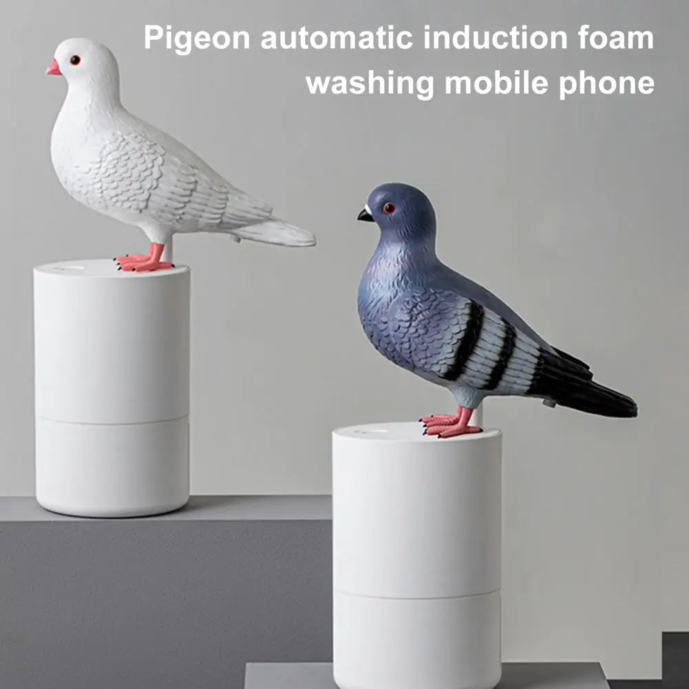 300ml Funny Cute Pigeon Soap Dispenser Automatic Foam Hand Washer Fine Foam Automatic Sensing Liquid Soap Dispenser