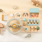 Kids Montessori Toys Car Busy Board Baby Wooden Materials Activity Busyboard Games For Babies Development Educational Toy Gifts