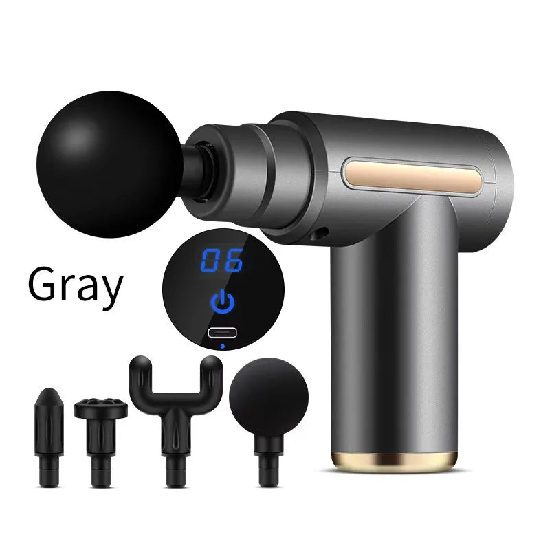 Professional Electric Muscle Massager Fascia Gun Mini Pocket Device Low Noise Neck Massager for Fitness And Muscle Relaxation