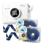A30S Bluetooth Label Printer With Display Screen Wireless Mini Ribbon Printer Portable Maker for Gift Photo Labels