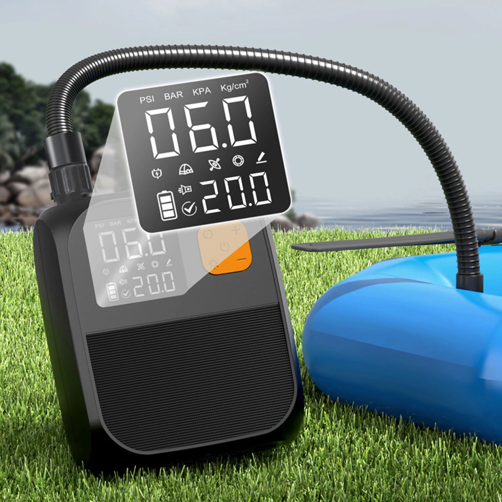 Rechargeable Electric Paddle Board Pump SUP Pump 25PSI Tire Inflator Pump for Inflatable Stand Up Paddle Board Kayaks Boats