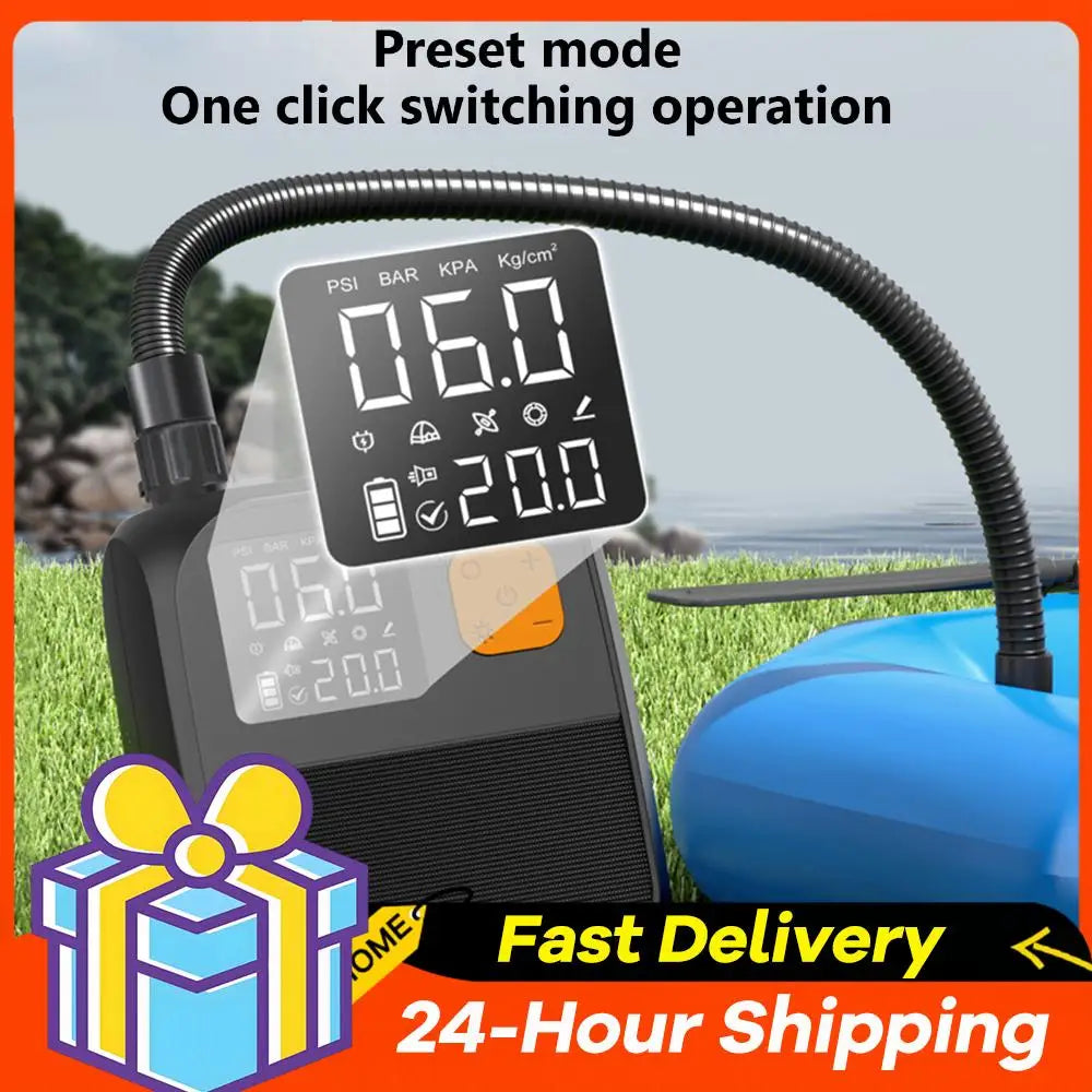 Rechargeable Electric Paddle Board Pump SUP Pump 25PSI Tire Inflator Pump for Inflatable Stand Up Paddle Board Kayaks Boats