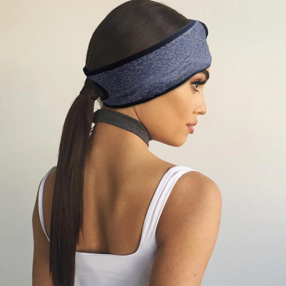 New Headband Earphones for Sleeping Bluetooth, Phone Bluetooth Wireless Sleep Eye Mask, Hands-Free Bluetooth Earphone Eye Cover