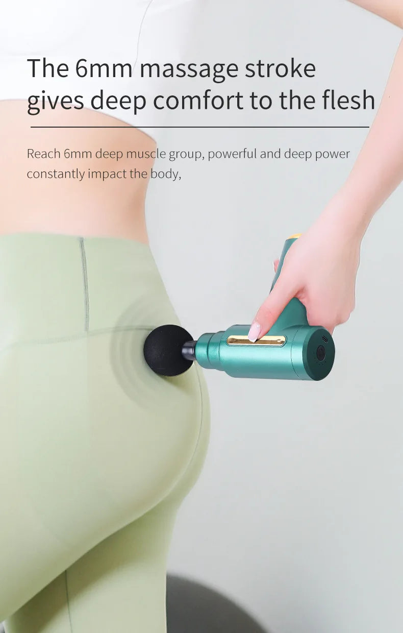 Professional Electric Muscle Massager Fascia Gun Mini Pocket Device Low Noise Neck Massager for Fitness And Muscle Relaxation