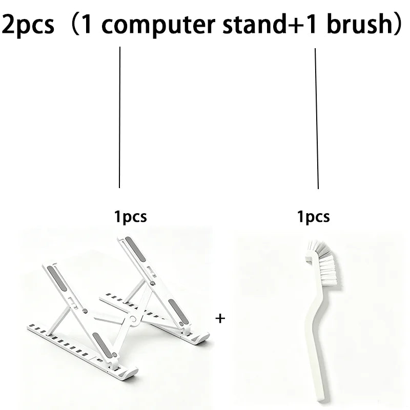 Adjustable Foldable Laptop Stand with 10-Level Height Adjustment