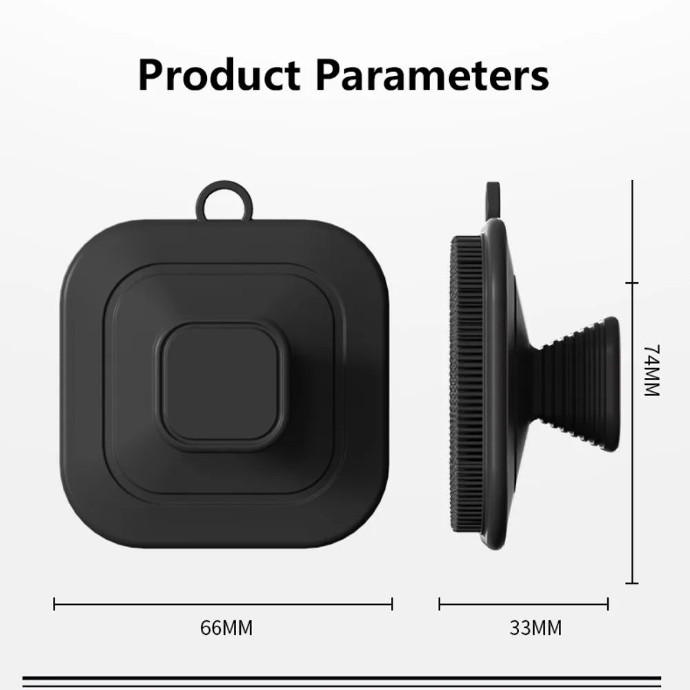 2-in-1 Silicone Brush Square Face  Beard Exfoliator for Men Travel-Friendly Deep Pore Cleanser for Grooming Kits