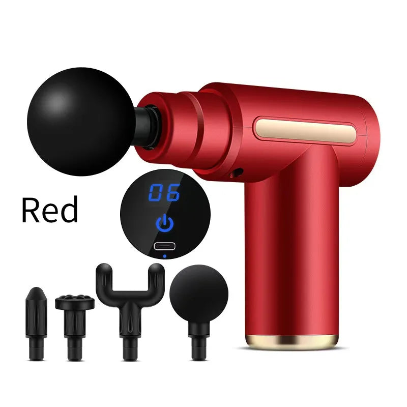 Professional Electric Muscle Massager Fascia Gun Mini Pocket Device Low Noise Neck Massager for Fitness And Muscle Relaxation