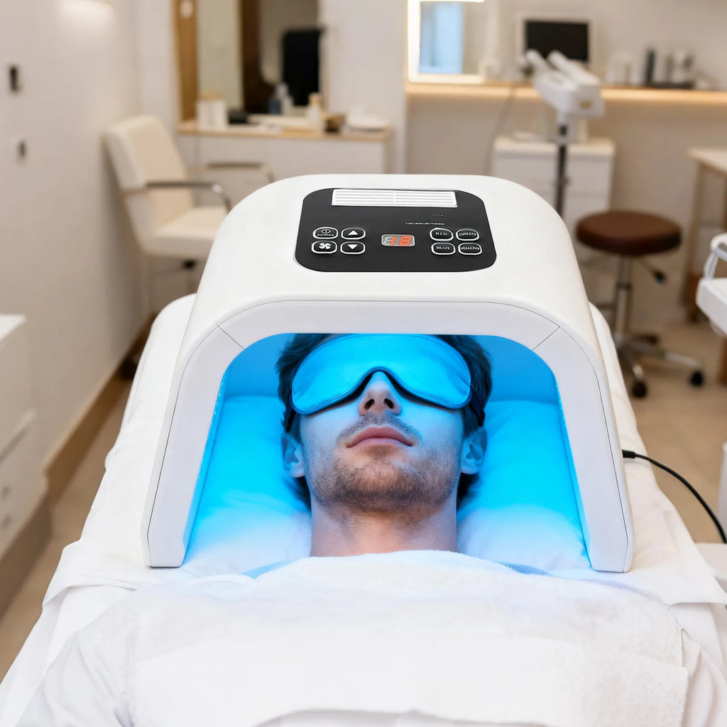7 Colors PDT Photon Light Therapy LED Face Mask, 287 LEDs Skin Care Light Machine Facial Rejuvenation Salon Spa Beauty Equipment