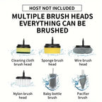 1pc Electric Spin Scrubber, Electric Cleaning Brush 3-in-1 Handheld Kitchen Cleaner Cordless Spin Scrubber, Power Scrubber Bathr
