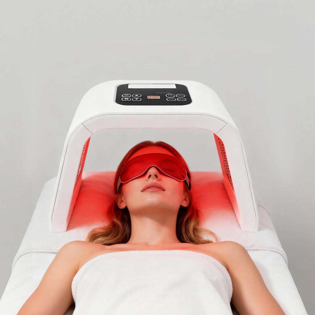 7 Colors PDT Photon Light Therapy LED Face Mask, 287 LEDs Skin Care Light Machine Facial Rejuvenation Salon Spa Beauty Equipment