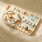 Kids Montessori Toys Car Busy Board Baby Wooden Materials Activity Busyboard Games For Babies Development Educational Toy Gifts