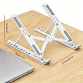 Adjustable Foldable Laptop Stand with 10-Level Height Adjustment